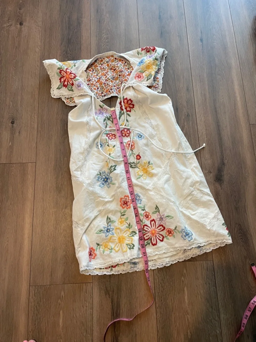 Free People Willow Embroidered Mini Dress- Size- Small - Picture 5 of 7